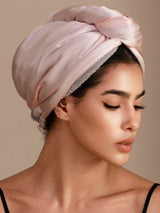 [Light Pink] SilkSilky-UK Hair Towel Wrap 005