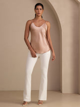 [Tuscany] SilkSilky-UK Spaghetti Strap V Neck Camisole 006