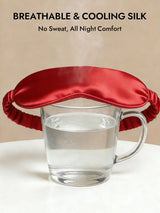 [Dark Red] SilkSilky-UK Sleep Mask 004