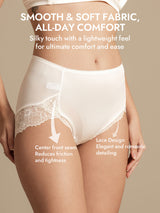 [White] SilkSilky-UK Silk Knitted Panty 007