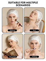 [White] SilkSilky-UK Sleep Cap 007