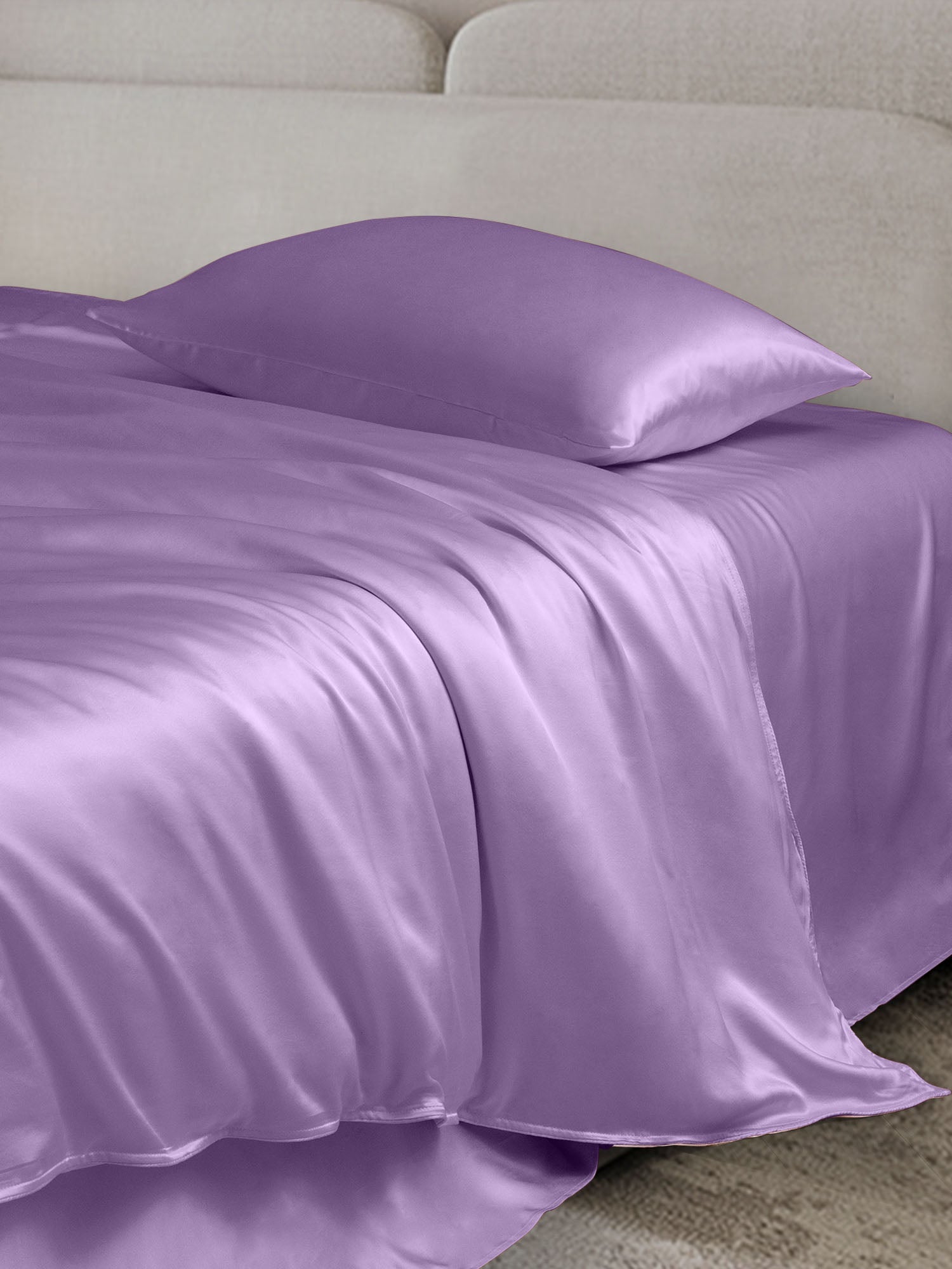 [Lavender] SilkSilky-UK 19Momme Bed Linen Set 003