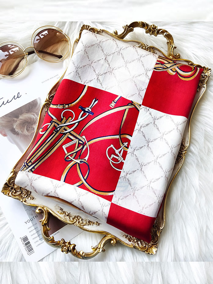 [P022] SilkSilky-UK Pure Silk Scarf 003,