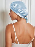 SilkSilky UK Pure Silk Sleep Cap LightBlue 002