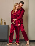 Couple Pure Silk Pyjama Sets Total 4Pcs