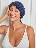 SilkSilky-UK-Pure-Silk-Sleep-Cap-Dark-Blue-004