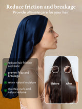 [Dark Blue] SilkSilky-UK Sleep Cap 004