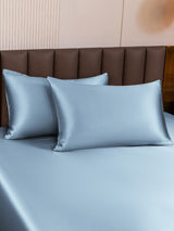 [Light Blue] SilkSilky-UK 19Momme Pure Silk Pillowcase 001