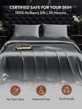 [Dark Gray] SilkSilky-UK 30Momme Pillowcase 007