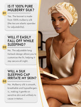 [Champagne] SilkSilky-UK Sleep Cap 006