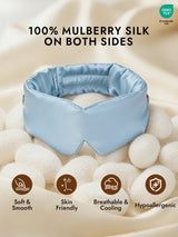 [Light Blue] SilkSilky-UK Sleep Mask 002