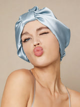 [Light Blue] SilkSilky-UK Sleep Cap 001