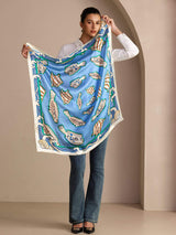 [Blue Fish] SilkSilky-UK Scarf 003