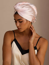 [Light Pink] SilkSilky-UK Hair Towel Wrap 001