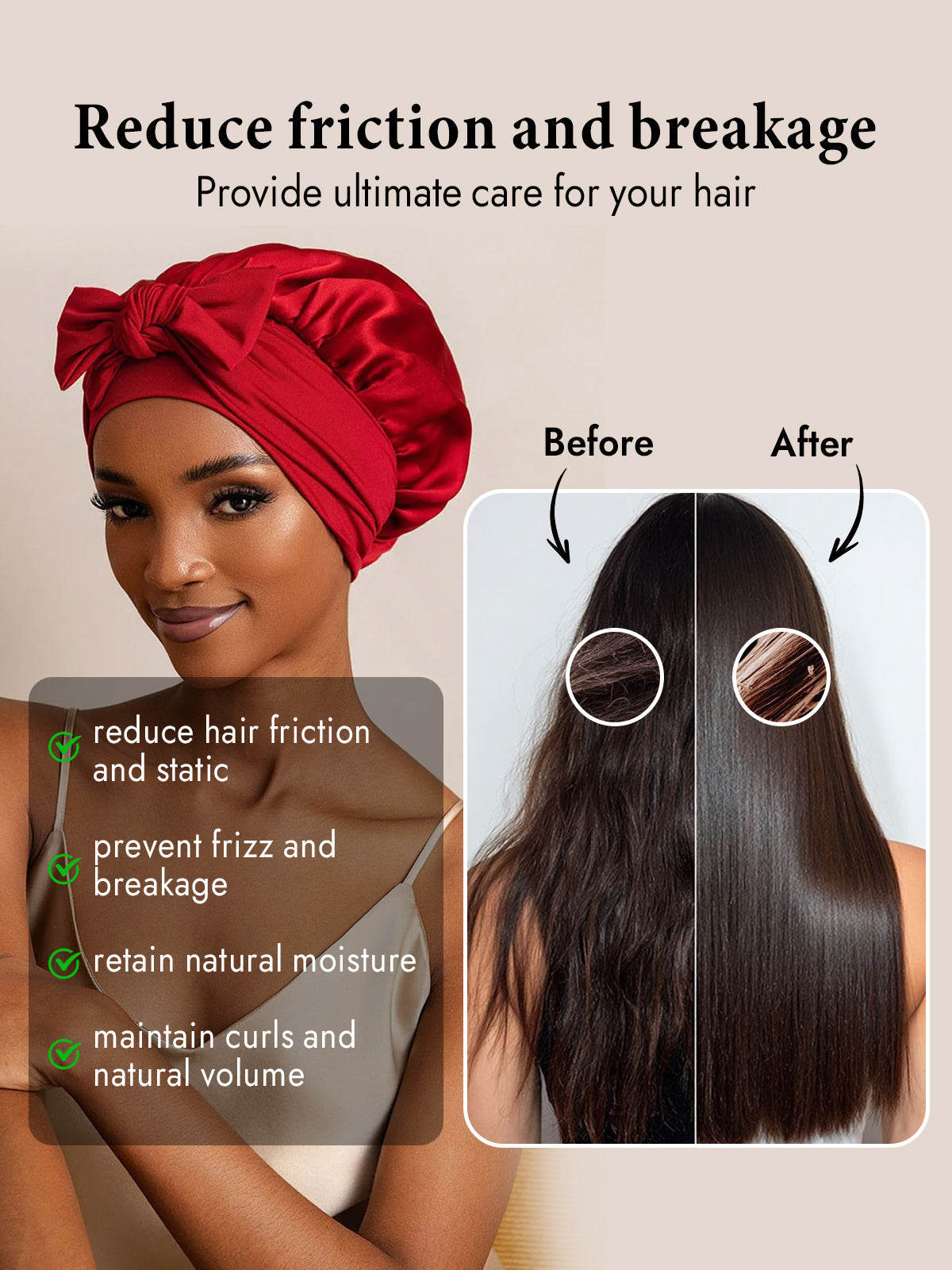 [Wine] SilkSilky-UK Pure Silk Sleep Cap 003