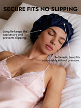 [Dark Blue] SilkSilky-UK Sleep Cap 004