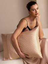 [Yellow Heart Geo] SilkSilky-UK Pillowcase 004