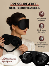 [Black] SilkSilky-UK Sleep Mask 003