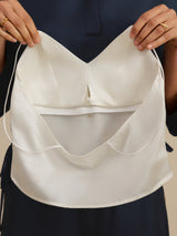 [White] SilkSilky-UK Spaghetti Strap V Neck Camisole 005