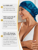 [Teal] SilkSilky-UK Sleep Cap 005