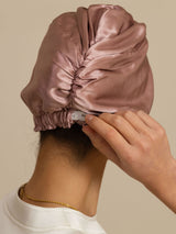 [Pale Mauve] SilkSilky-UK 22Momme Sleep Cap 002