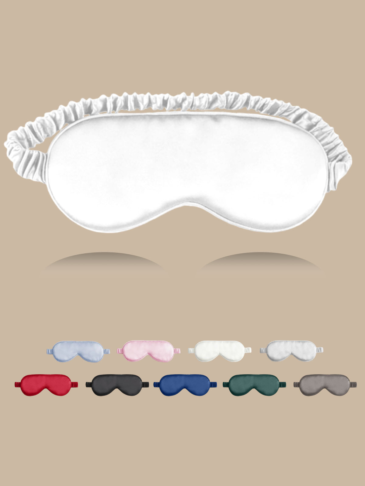 [White] SilkSilky-UK Sleep Mask 001