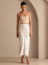 [Beige] SilkSilky-UK Skirt 005