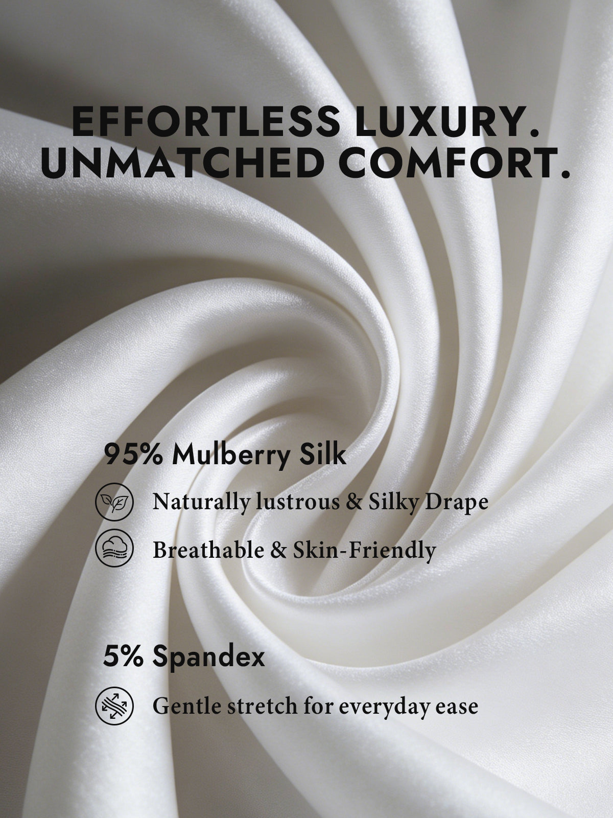 [White] SilkSilky-UK Silk Long Sleeve Collar Women's Shirt 003