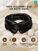 [Black] SilkSilky-UK Sleep Mask 002