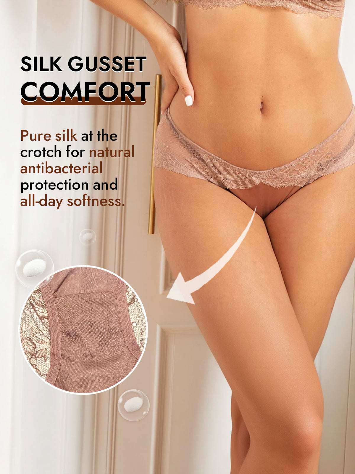 [Pale Mauve] SilkSilky-UK 100% Silk Jersey Panty 004
