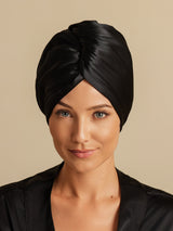 [Black] SilkSilky-UK Hair Towel Wrap 003
