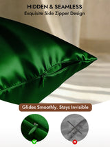 [Dark Green] SilkSilky-UK 30Momme Pillowcase 006