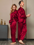 Couple Pure Silk Pyjama Sets Total 4Pcs