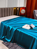 SilkSilky UK 22Momme Pure Silk Sheet Teal 004