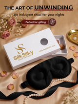 [Black] SilkSilky-UK Sleep Mask 009