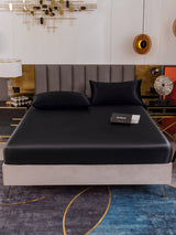 [Black] SilkSilky-UK 19Momme Bed Linen Set 002