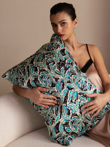 [Teal Botanical] SilkSilky-UK Pillowcase 003