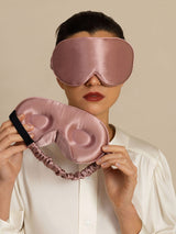 [Pale Mauve] SilkSilky-UK Sleep Mask 001