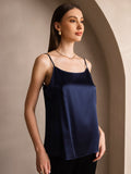 SilkSilky UK 19Momme Silk Camisoles DarkBlue 004