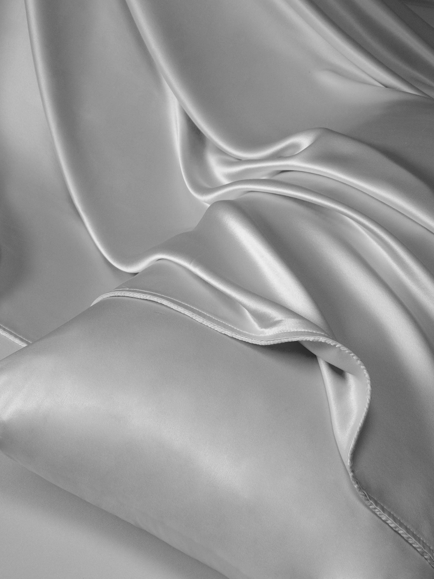 [Silver] SilkSilky-UK 19Momme Bed Linen Set 006
