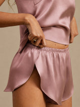[Pale Mauve] SilkSilky-UK Spaghetti Strap Camisole Set 006