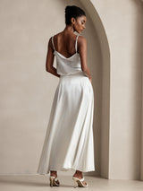 [White] SilkSilky-UK Skirt 003