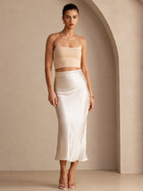 [Beige] SilkSilky-UK Skirt 007