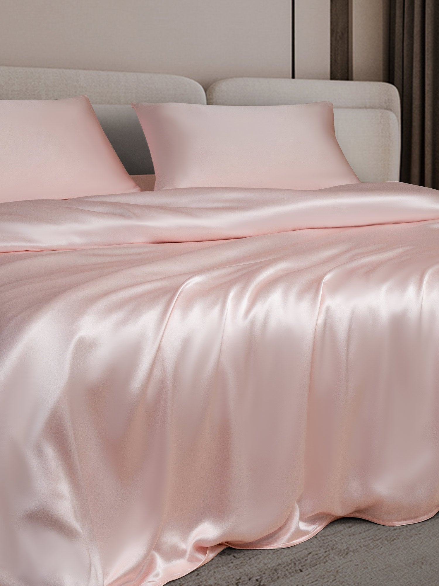[Pink] SilkSilky-UK 19Momme Bed Linen Set 003