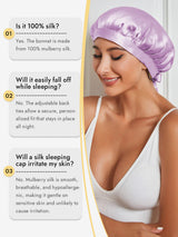 [Lavender] SilkSilky-UK Sleep Cap 005