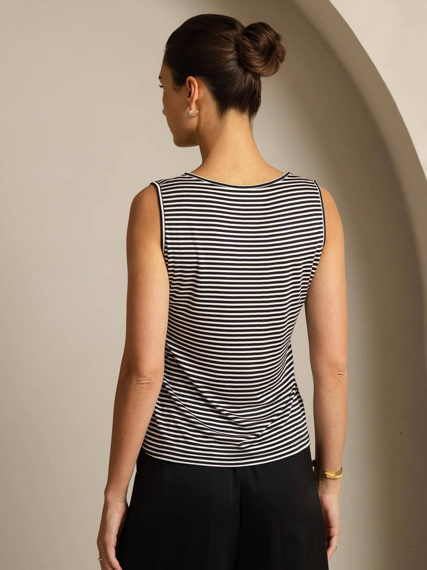 [WhiteStripe] SilkSilky-UK Pure Silk Crew Camisole 002