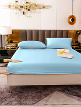 [Light Blue] SilkSilky-UK 19Momme Bed Linen Set 006