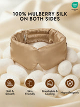 [Beige] SilkSilky-UK Sleep Mask 002