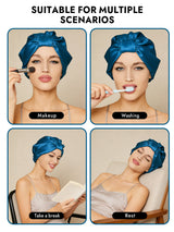 [Teal] SilkSilky-UK Sleep Cap 006