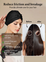 [Black] SilkSilky-UK Sleep Cap 005